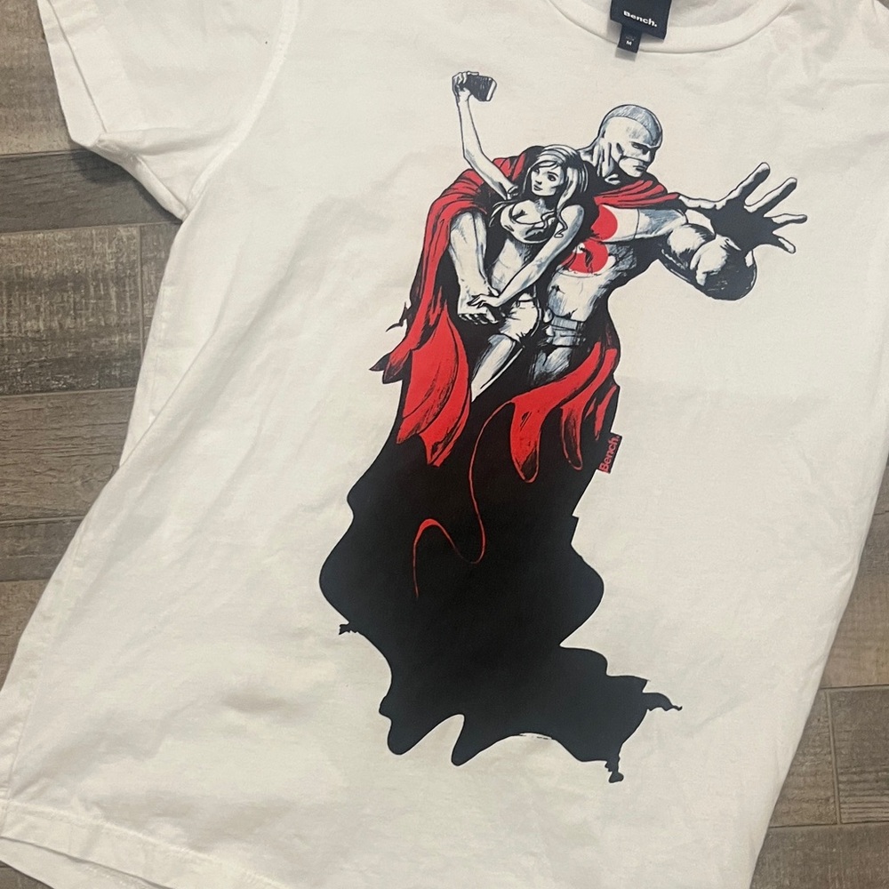 Bench White and Red Graphic woMen's Tee - Picture 4 of 11